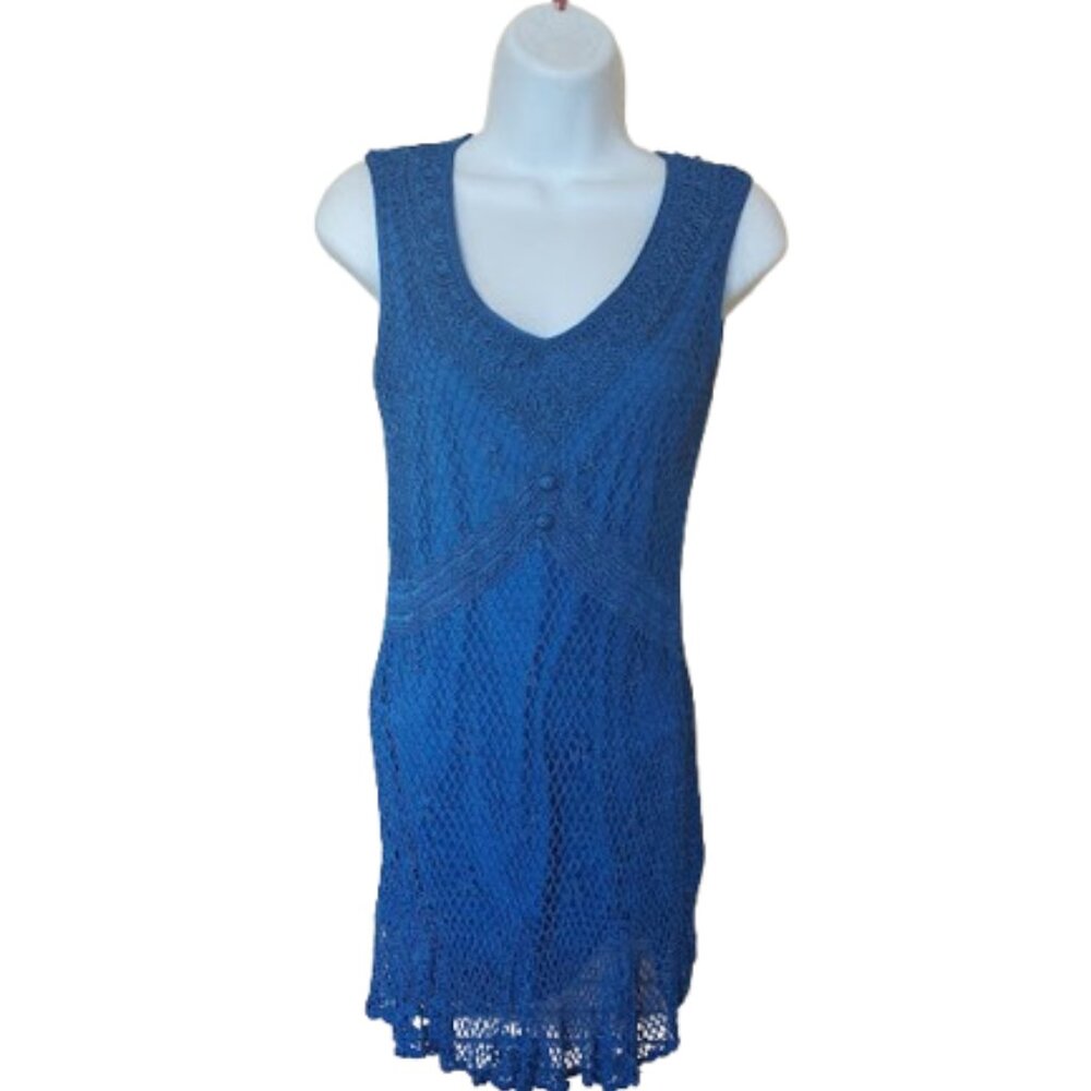 Blue Vintage Dress Fits Size Small